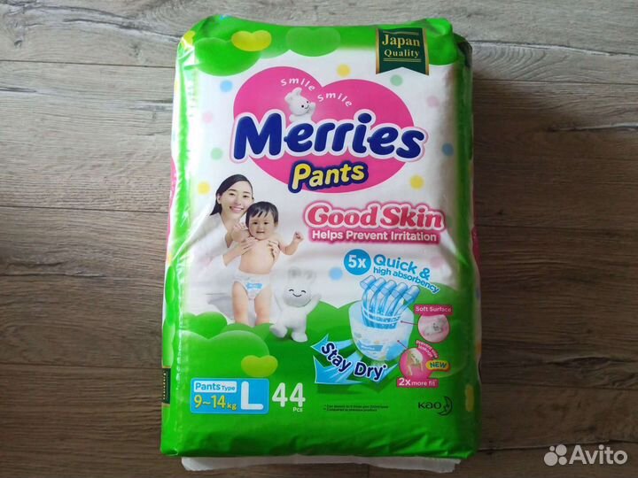 Трусики подгузники Merries Меррис Мерис