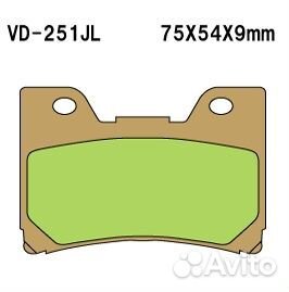 Тормозные колодки на мото Yamaha Vesrah VD-251JL