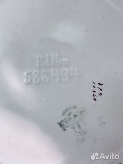 Старинная фаянсовая ваза (кашпо)