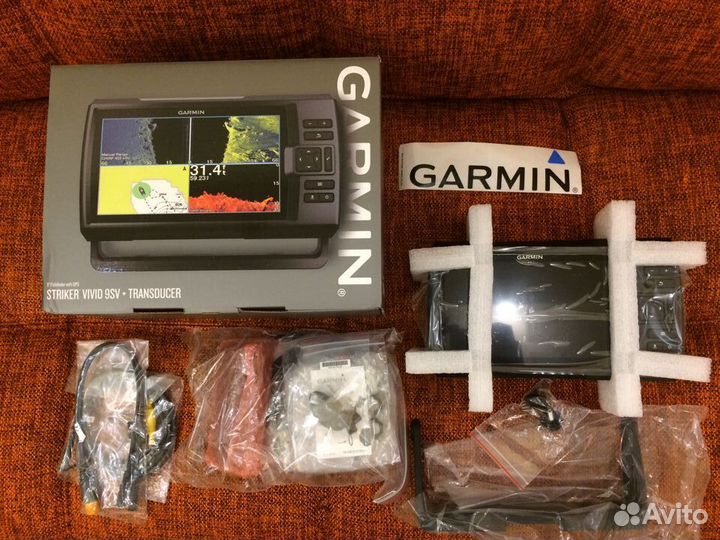 Эхолот garmin striker vivid plus 9 sv новый