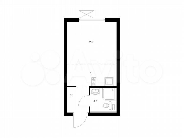 Квартира-студия, 19,8 м², 17/23 эт.