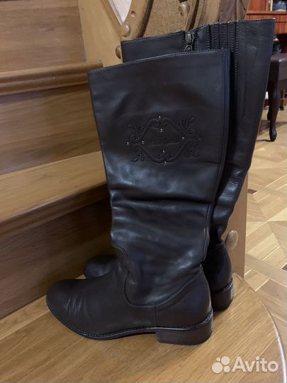 Сапоги женские, 38 размер, Италия, натур. кожа