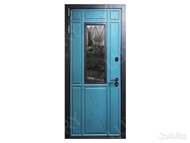 Металлическая входная дверь с окном