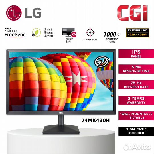 Монитор LG 24MK430H