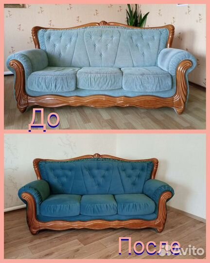 Перетяжка мягкой мебели и изготовление новой