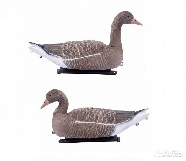 Плавающие чучела гусей Серый Soft Plast, 6шт