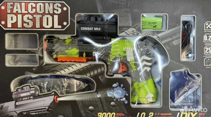 Пистолет орбиз desert eagle зеленый граффити