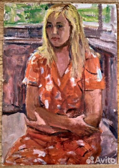 Картина Моссаковский П А СССР 50-60-х к.м. 35х50см