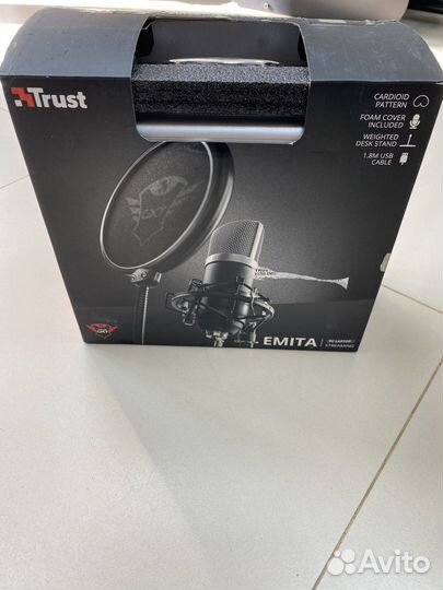 Микрофон игровой (для стриминга) Trust Emita