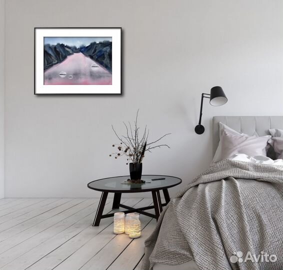 Акварельные картины. Морской пейзаж