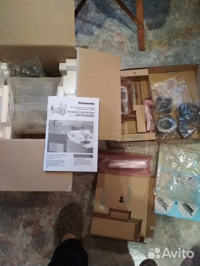Телефон стационарный Panasonic с факсом