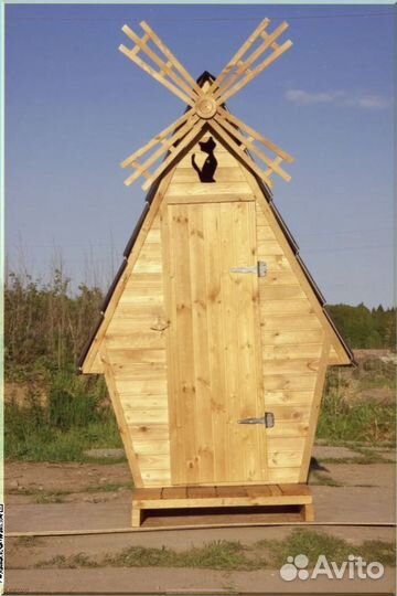 Уличный туалет домик с установкой чпу 203