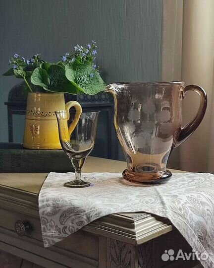 Кувшины, цветное стекло, СССР