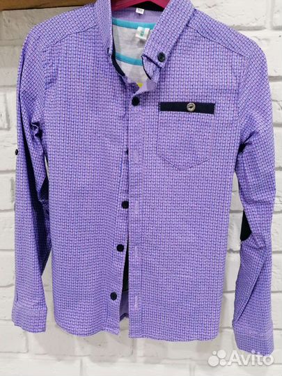 Рубашка детская для мальчиков 116-128