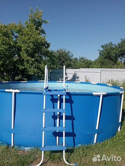 Каркасный бассейн intex бу