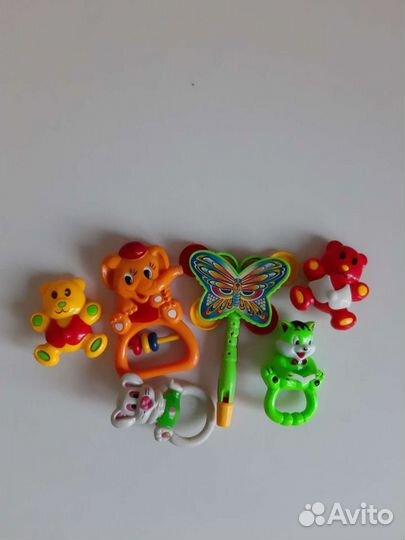 Игрушки погремушки пакетом