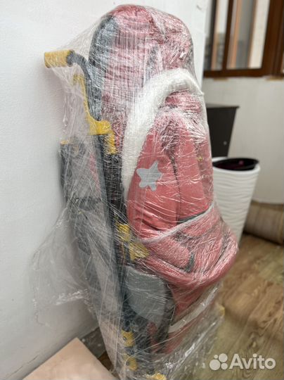 Санки-коляска, детские, зимние на колесах Ника