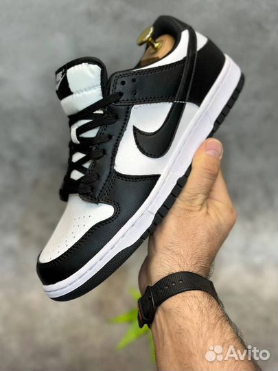 Nike SB Dunk air low 1 бело-черные разм. 45