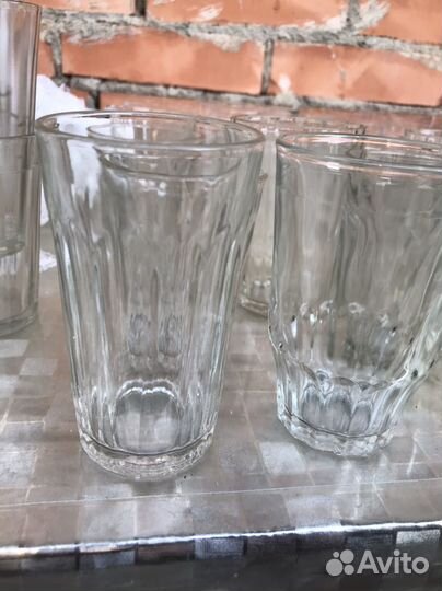 Стакан граненый разные тонкие