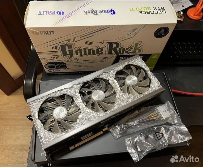 Видеокарта palit rtx 3070ti gamerock oc 8 gb