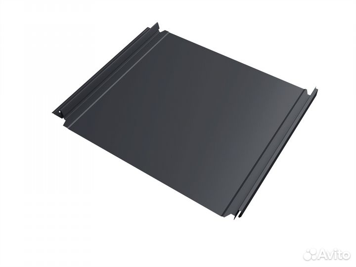 Кликфальц Double Pro Grand Line 0,45 Drap TwinColor с пленкой на замках RAL 7024 мокрый асфальт