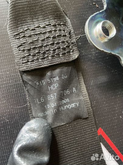 Ремень безопасности правый Volkswagen Touareg 7L