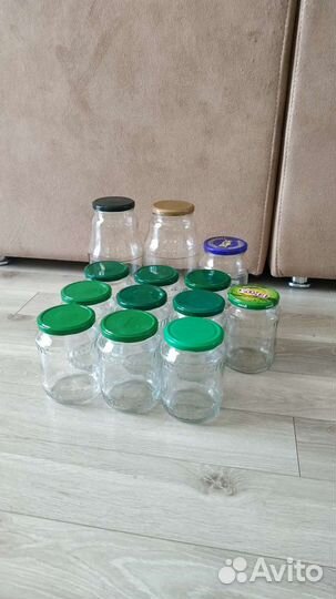 Банки стеклянные с крышками 0,72л-1,8л (18шт.)