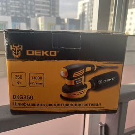 Шлифмашина эксцентриковая сетевая deko dkg350