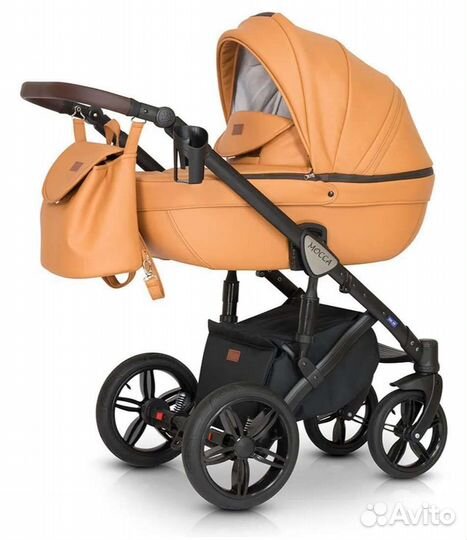 Verdi Mocca (3 в 1) коляска 3 в 1 в экокоже
