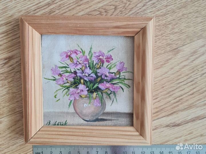 Картина маслом цветы