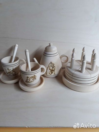 Детская деревянная посуда