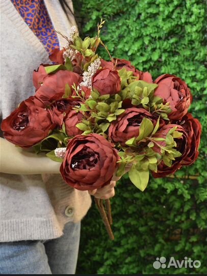 Пионы Букет искусственных цветов новые