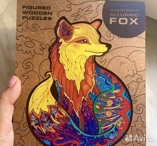 Деревянный Пазл Лиса