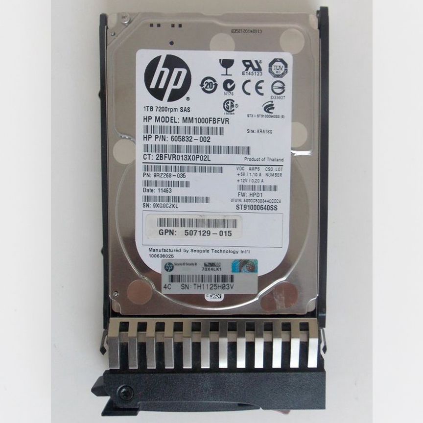 [605835-B21] Жесткий Диск Hp 1tb 6g 7.2k 2.5 Sas 605835-B21