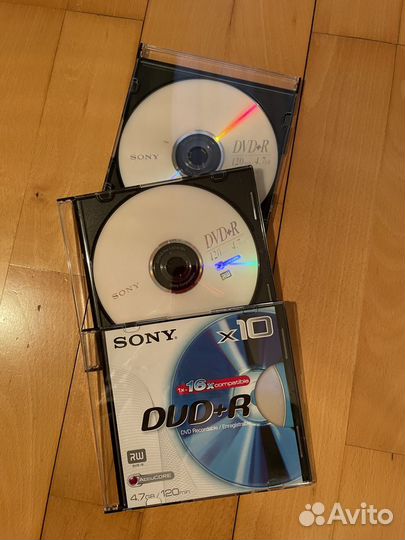 Болванки sony DVD-R 4,7GB/120min новые