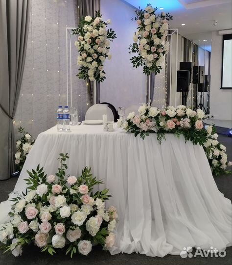 Оформление зала для свадьбы