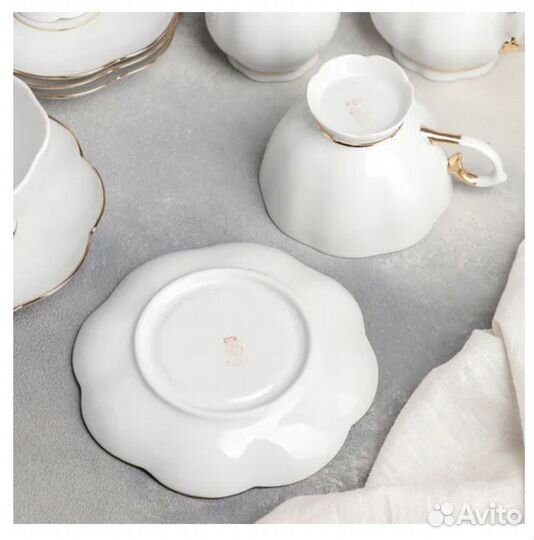 Чайный сервиз Добрушский фарфоровый завод 6 перс