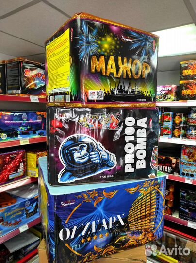 Салюты и фейерверки от 8 залпов до 300 залпов