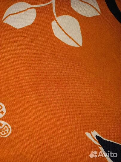 Шторы IKEA лен оранжевые