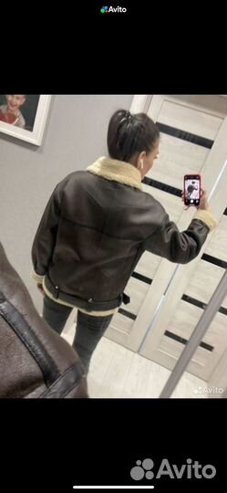 Дубленка авиатор женская