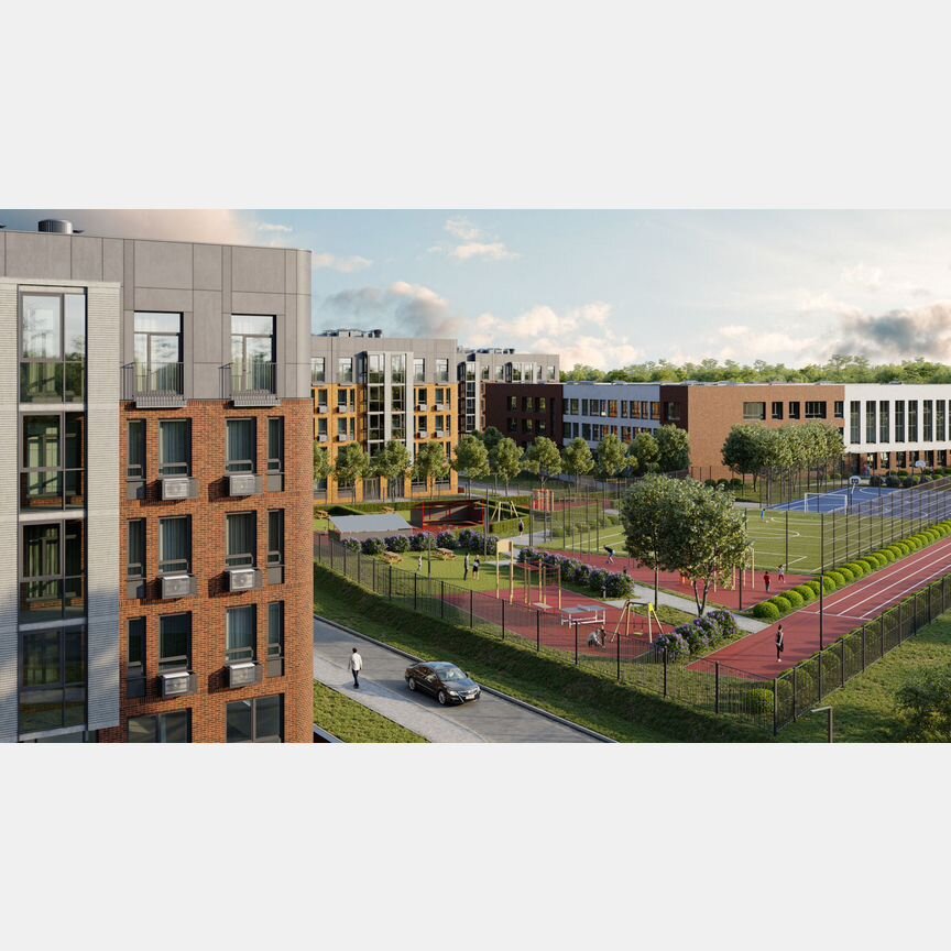 2-к. квартира, 66,3 м², 1/6 эт.