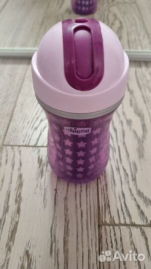 Поильник с трубочкой непроливайка Chicco