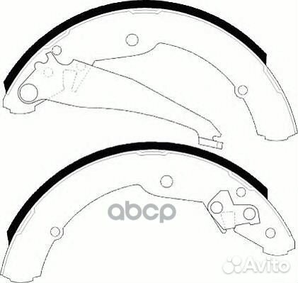 Колодки тормозные барабанные fsb549 Ferodo