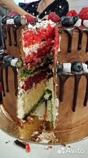 Торт Мята Шпинат Малина Лимонный Чизкейк