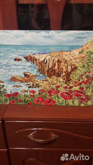 Картина маслом Маки