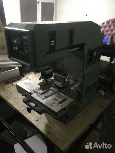 Тампопечатный станок двухкрасочный