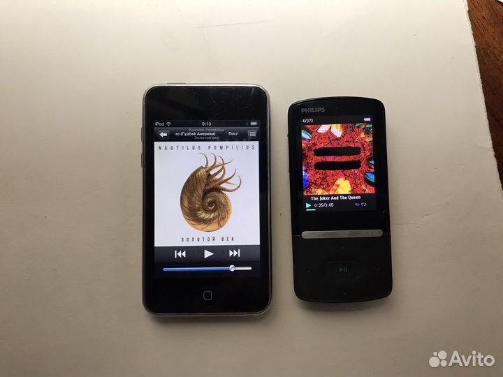 Mp3 плееры iPod и Philips Azure (оба Bluetooth )
