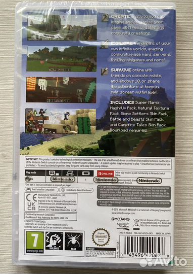 Minecraft (Новый) для Nintendo Switch