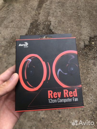 Вентилятор для корпуса Aerocool Rev Red Led