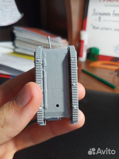 Фигурка, танк коллекционный Pz 4 экранированный